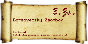 Borsoveczky Zsombor névjegykártya